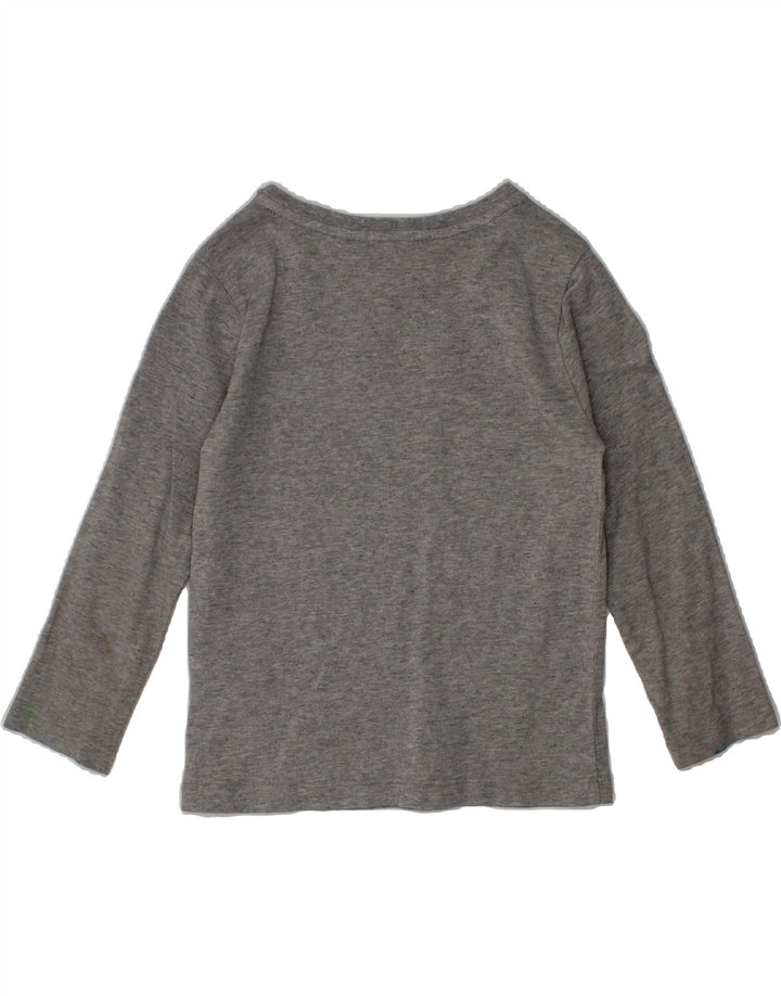 BURBERRY Boys Graphic Top Long Sleeve 3-4 Years Grey Cotton Vintage Burberry and Second-Hand Burberry from Messina Hembry 