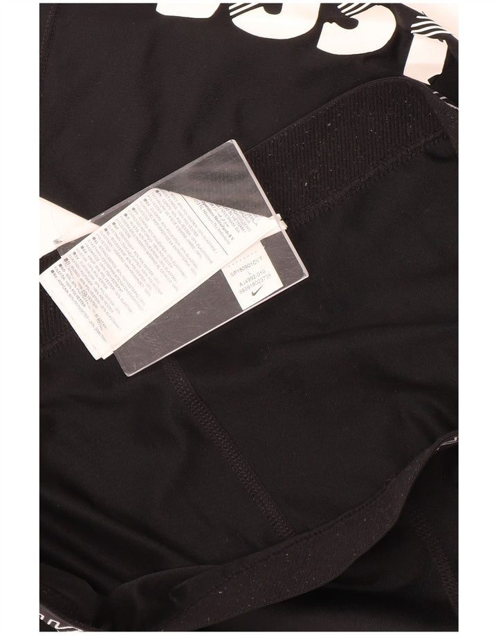 Damskie legginsy Nike Graphic UK 14, duże, czarne, poliestrowe