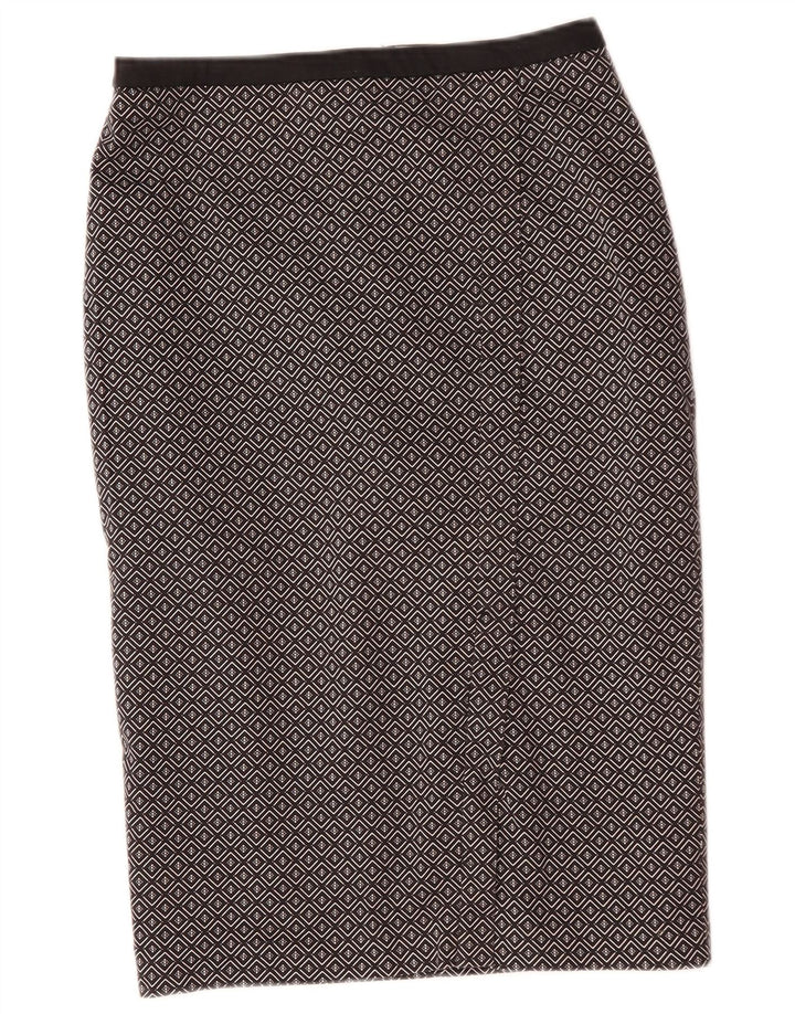 Damska spódnica midi Oasis UK 10 Small W29 Czarna geometryczna