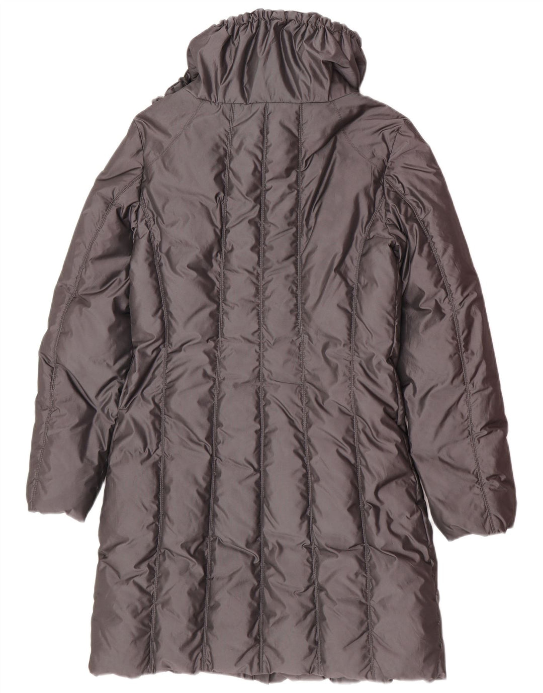 Czarny damski płaszcz z kapturem i kapturem, Penny, UK 12, średni szary