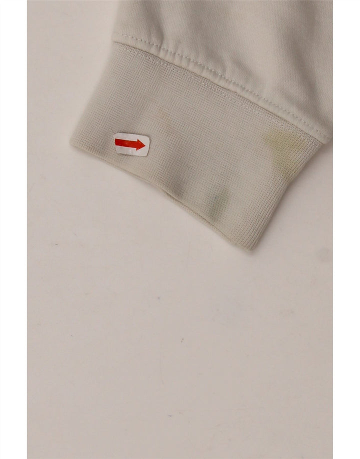 Męski sweter z grafiką NIKE, średnioszary, bawełniany