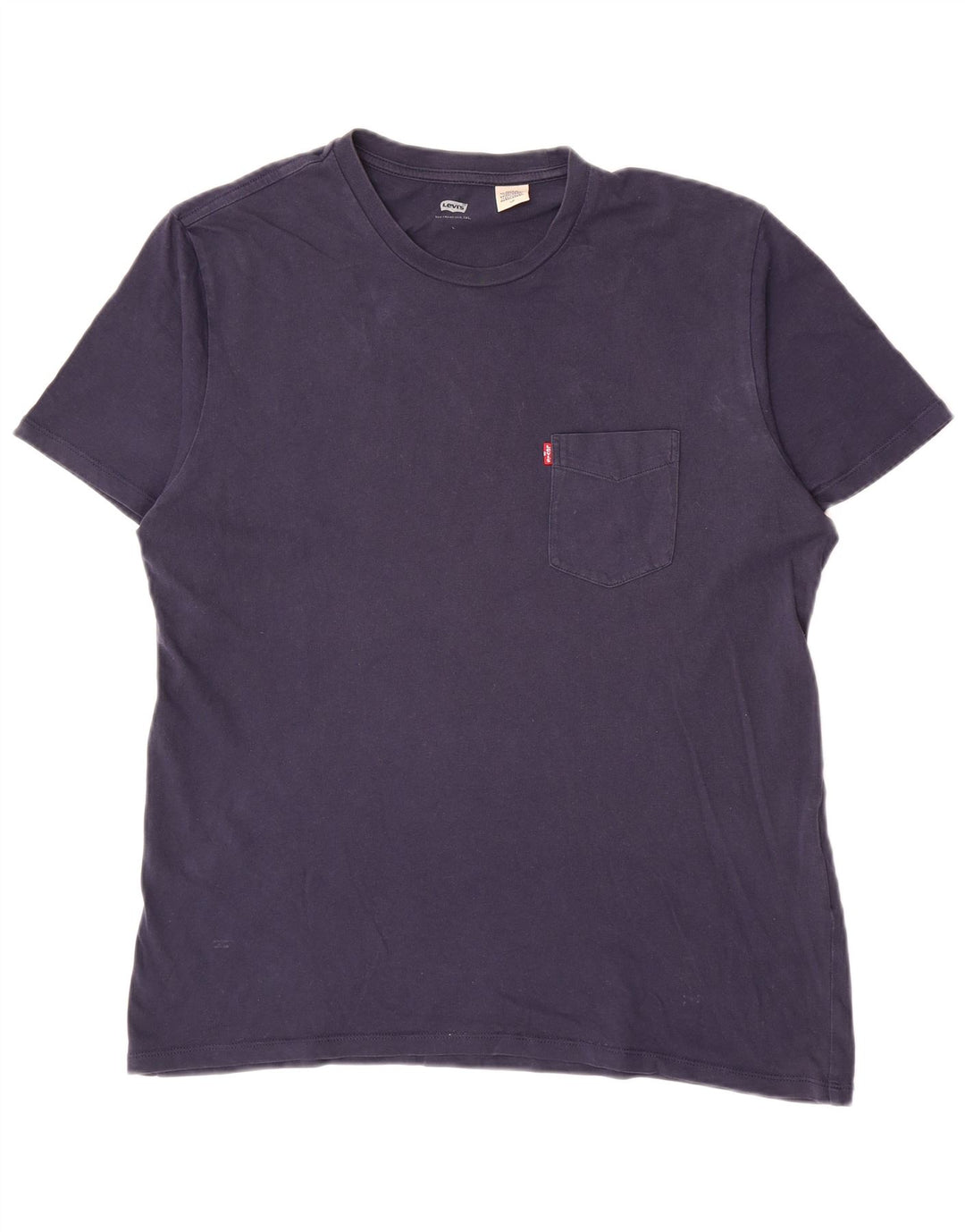 Męski T-shirt Levi's Top, duży, granatowy, bawełniany