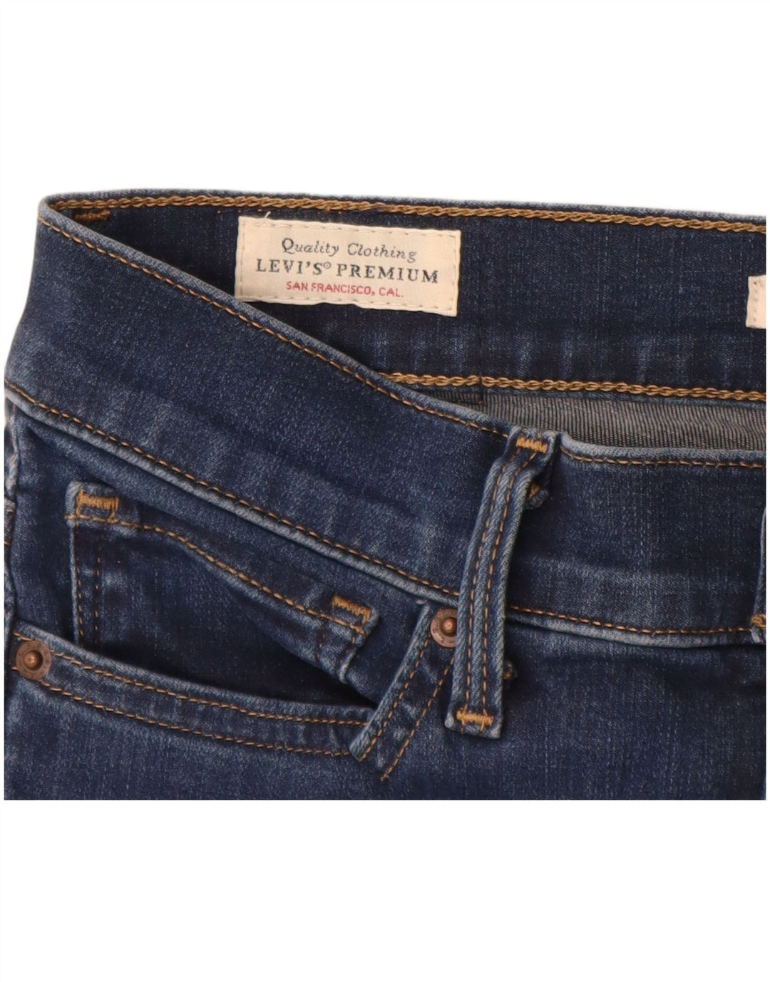 Damskie jeansy skinny LEVI'S W27 L30 Niebieskie bawełniane