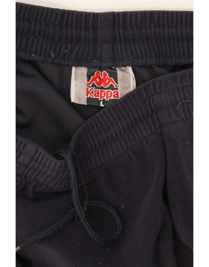 KAPPA Mens Tracksuit Trousers Large Navy Blue Polyester Vintage Kappa and Second-Hand Kappa from Messina Hembry 