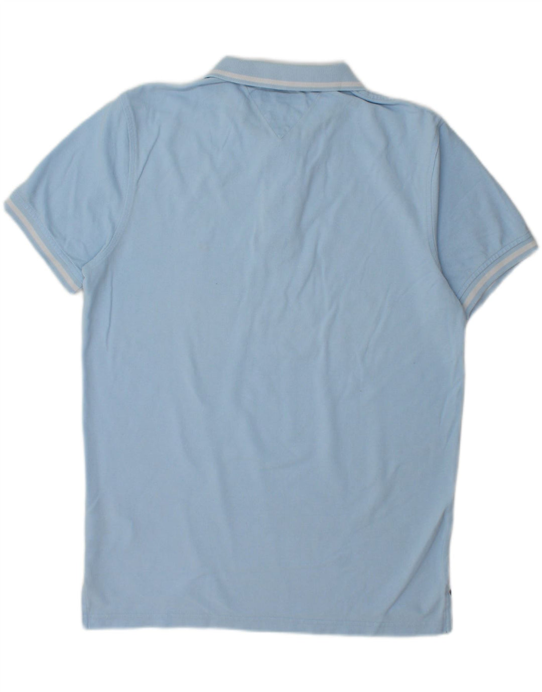 TOMMY HILFIGER Mens Polo Shirt Large Blue Cotton Vintage Tommy Hilfiger and Second-Hand Tommy Hilfiger from Messina Hembry 
