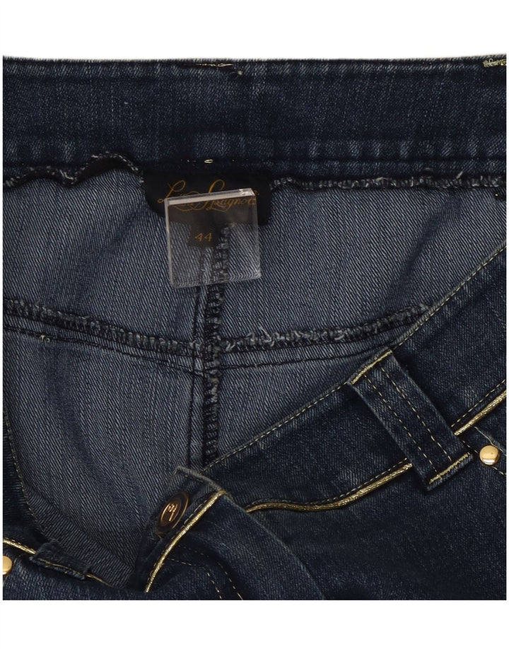 Damska spódnica dżinsowa Luisa Spagnoli IT 44 Medium W28 Niebieska bawełna