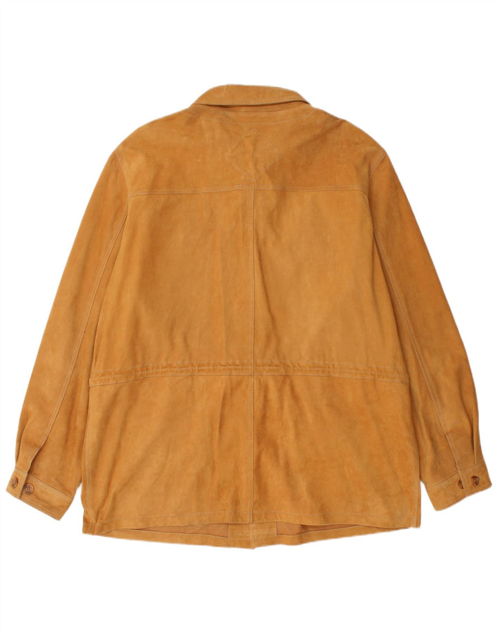 Zamszowa kurtka męska WALBUSCH UK 42 XL, brązowa skóra