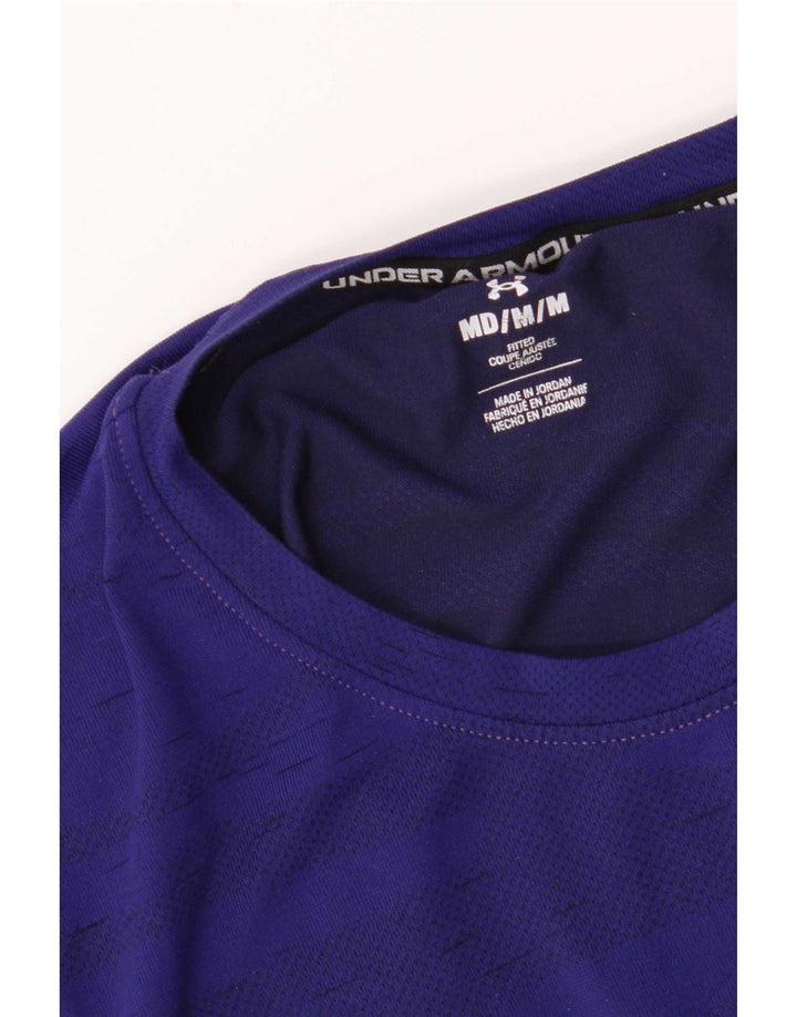 Koszulka męska Under Armour, średnia, granatowa w paski