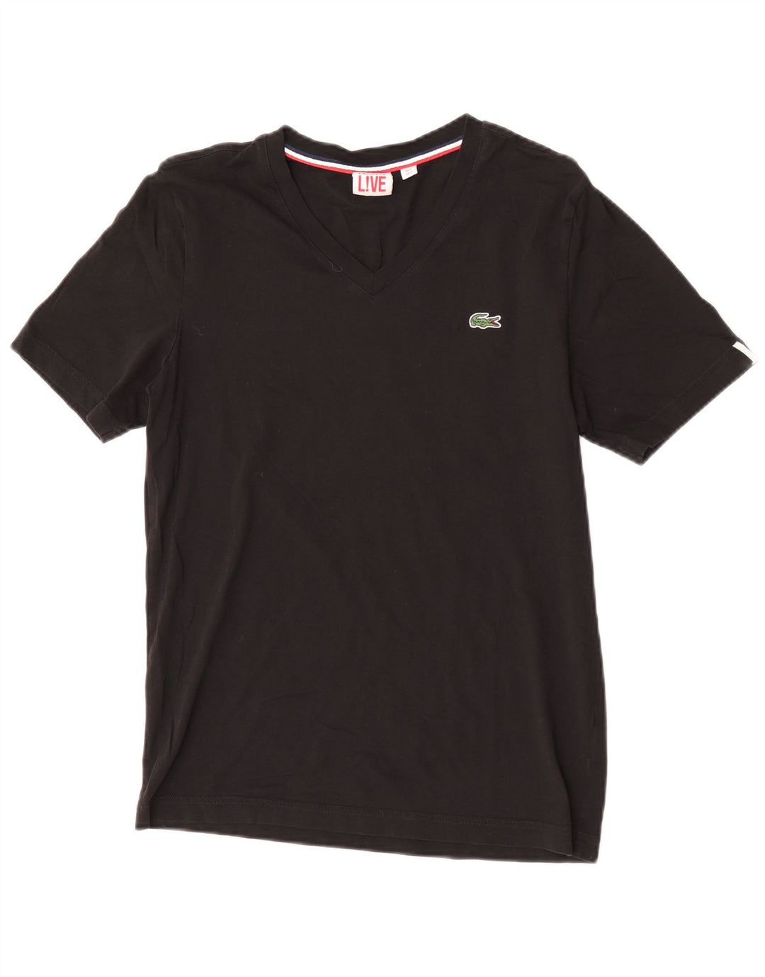 T-shirt męski Lacoste, rozmiar 3, mały, czarny, bawełniany