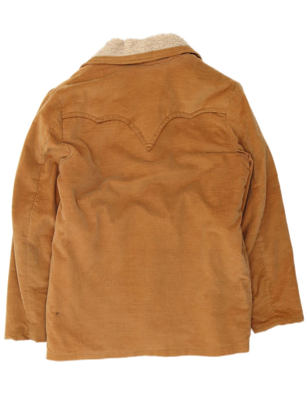 Vintage męska kurtka Sherpa UK 40, duży brązowy blok kolorów