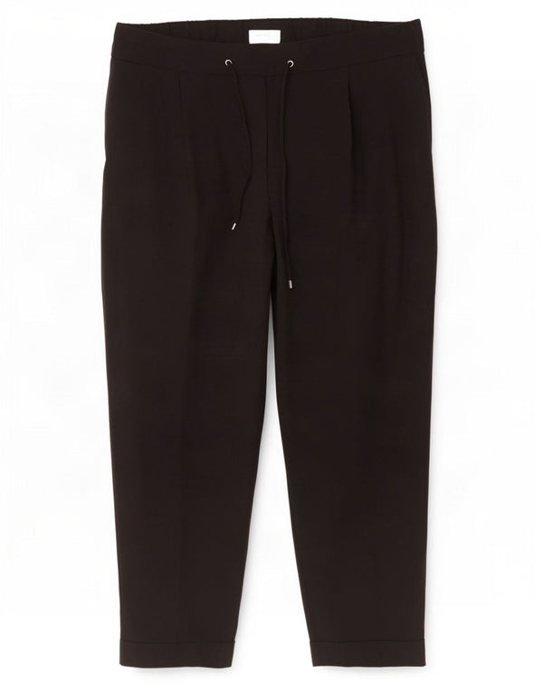 Marks & Spencer Damskie spodnie z wysokim stanem UK 18 XL W40 L28 Czarny poliester