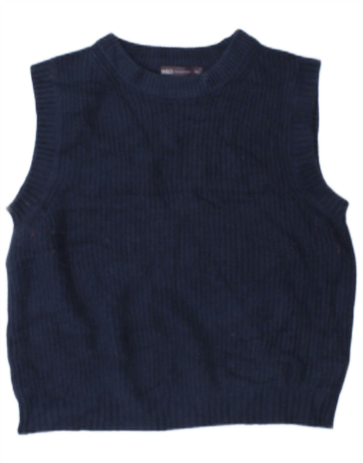 Tank top damski Marks & Spencer Crop Oversize UK 10, mały, granatowy