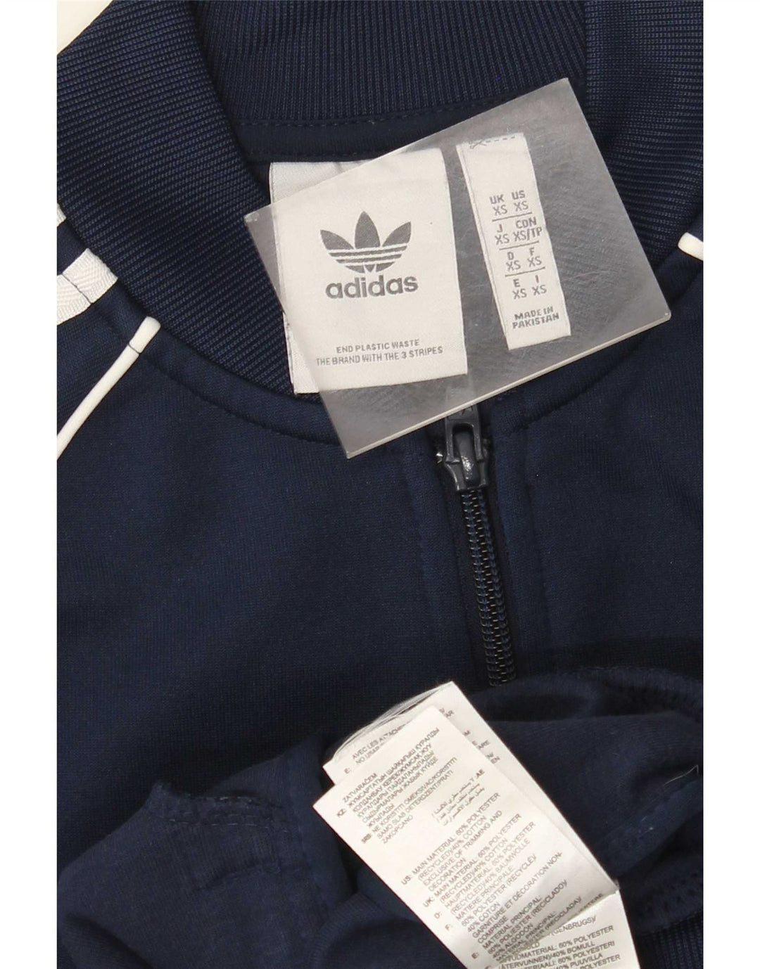Adidas Męska bluza dresowa XS Granatowa, poliestrowa