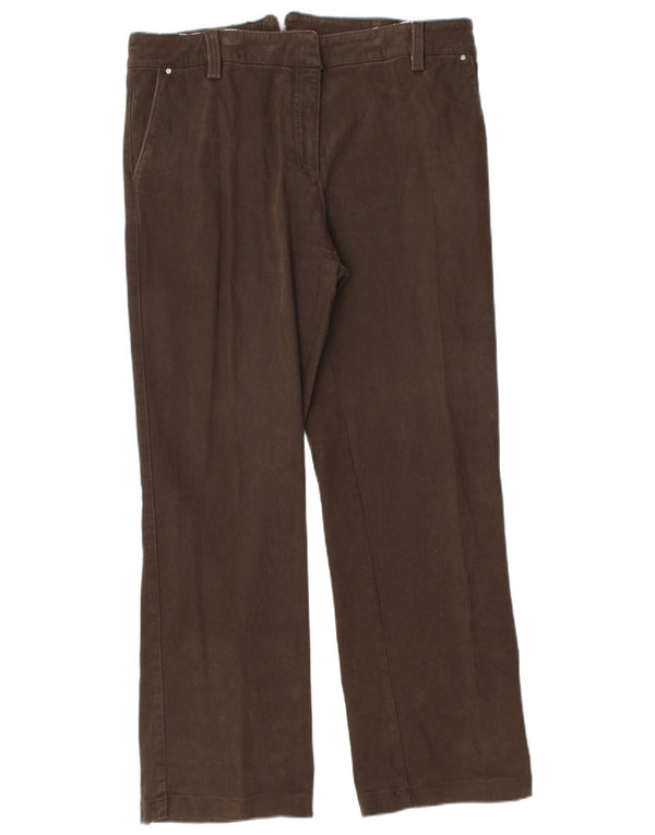 Męskie proste spodnie chino Conte of Florence IT 50 Large W34 L30 Brown