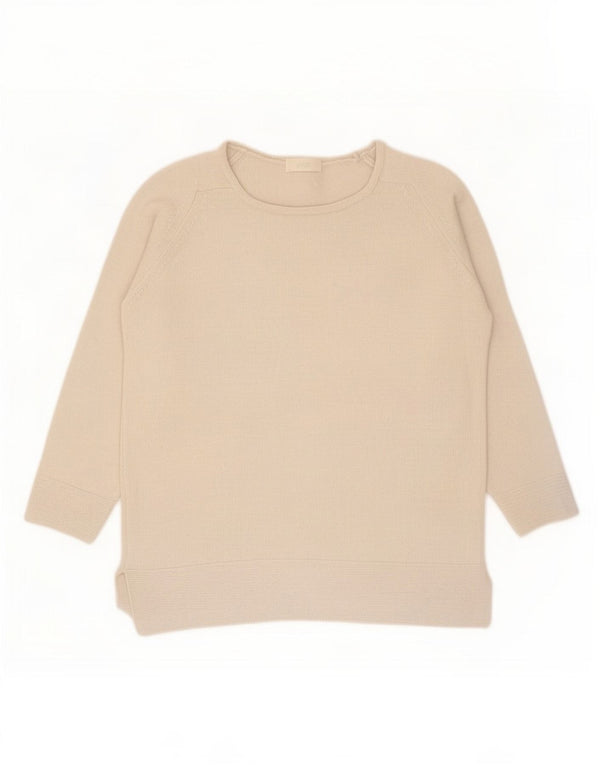 Marks & Spencer Damski sweter z rękawem 3/4 i dekoltem w łódkę, UK 10, mały, szary