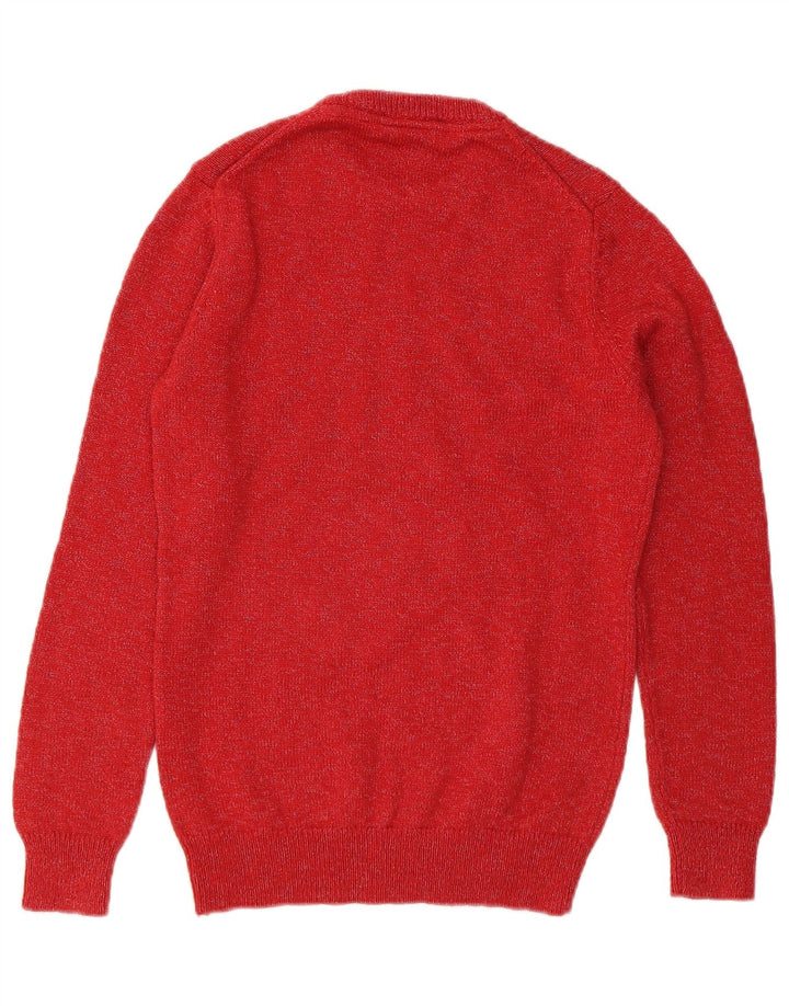 LYLE & SCOTT Mens Crew Neck Jumper Sweater XS Red Cotton