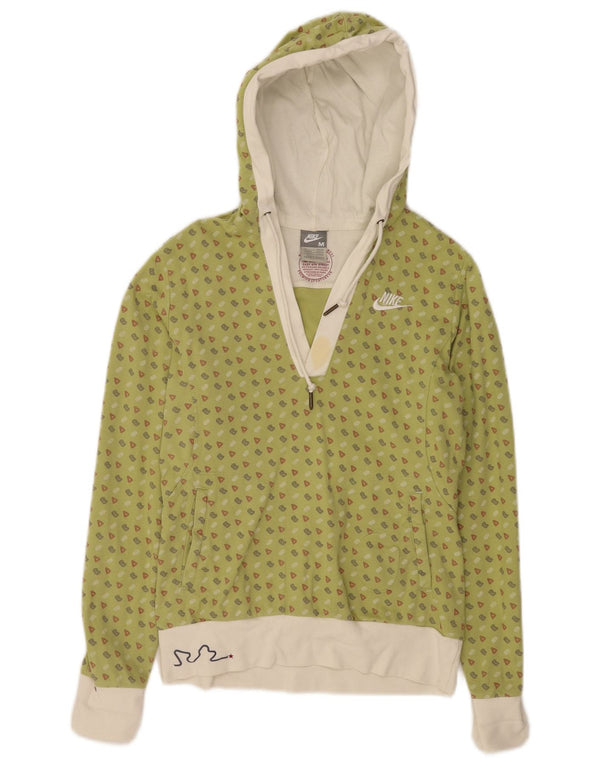 Damska bluza z kapturem Nike Graphic UK 10/12 Średnia zielona bawełniana sportowa