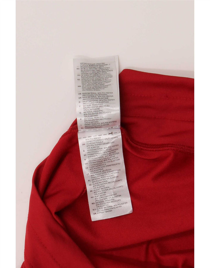 Damskie spodnie dresowe Adidas UK 16/18, duże, czerwone, poliestrowe