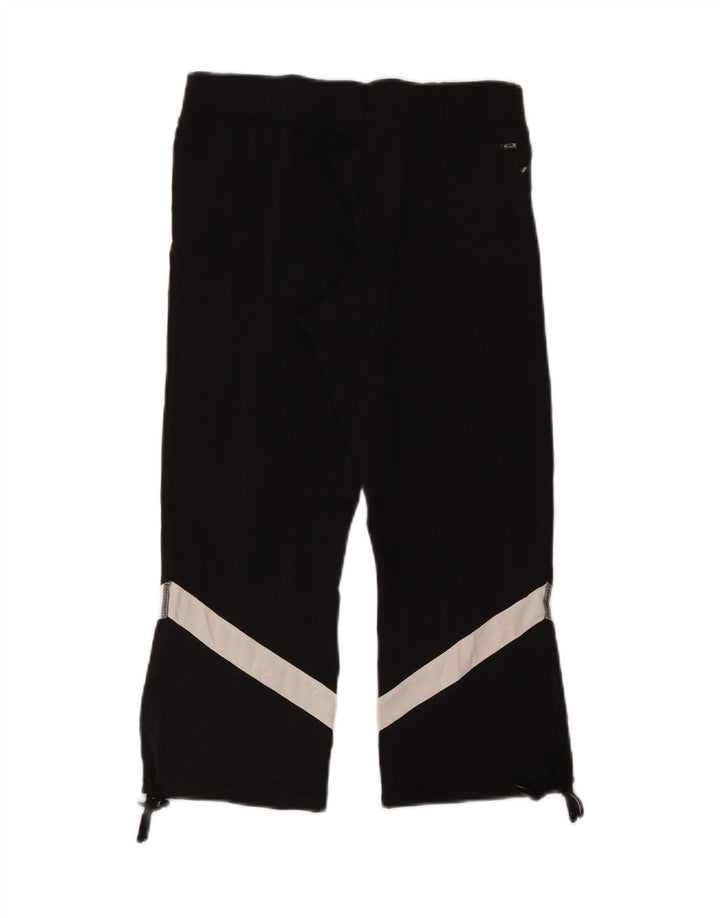 Damskie legginsy Adidas Capri UK 14, duży czarny poliester z blokami kolorów
