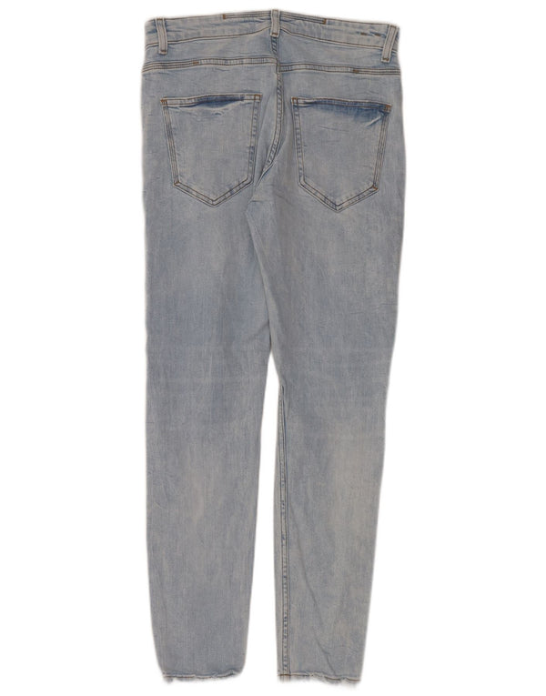 Damskie jeansy rurkowe Zara w trudnej sytuacji EU 40 Medium W31 L30 Niebieska bawełna