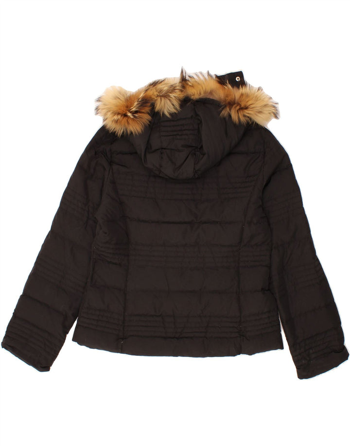 MARELLA Womens Hooded Padded Jacket UK 18 XL  Black Polyamide Vintage Marella and Second-Hand Marella from Messina Hembry 