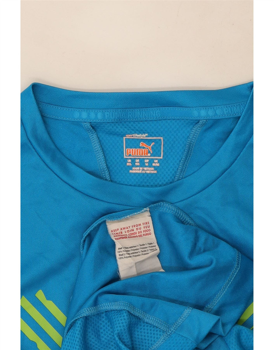 Chłopięcy T-shirt z grafiką Puma, 15-16 lat, niebieski poliester