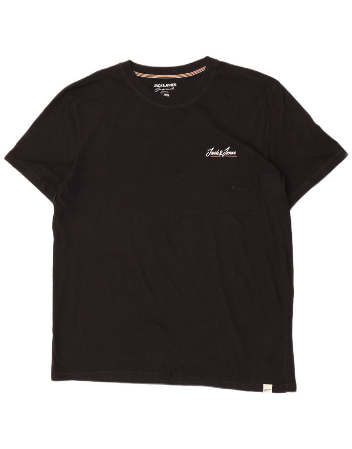 T-shirt męski Jack & Jones Top 2XL, czarny, bawełniany