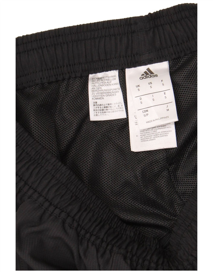 Męskie spodnie dresowe Adidas Climalite, małe, czarne, poliestrowe
