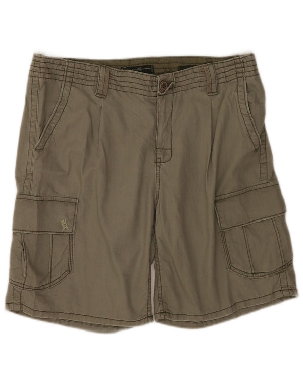 Damskie spodenki cargo Eddie Bauer Shaw Fit US 12, duże, W34, bawełna khaki