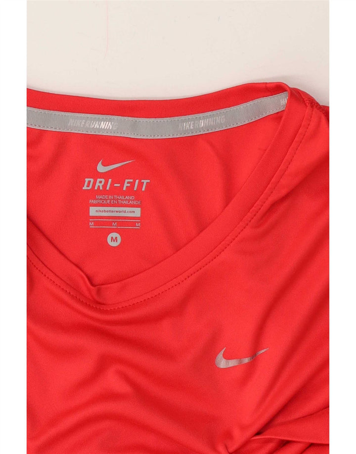 Męski T-shirt Nike Dri Fit Top w kolorze średnio czerwonym