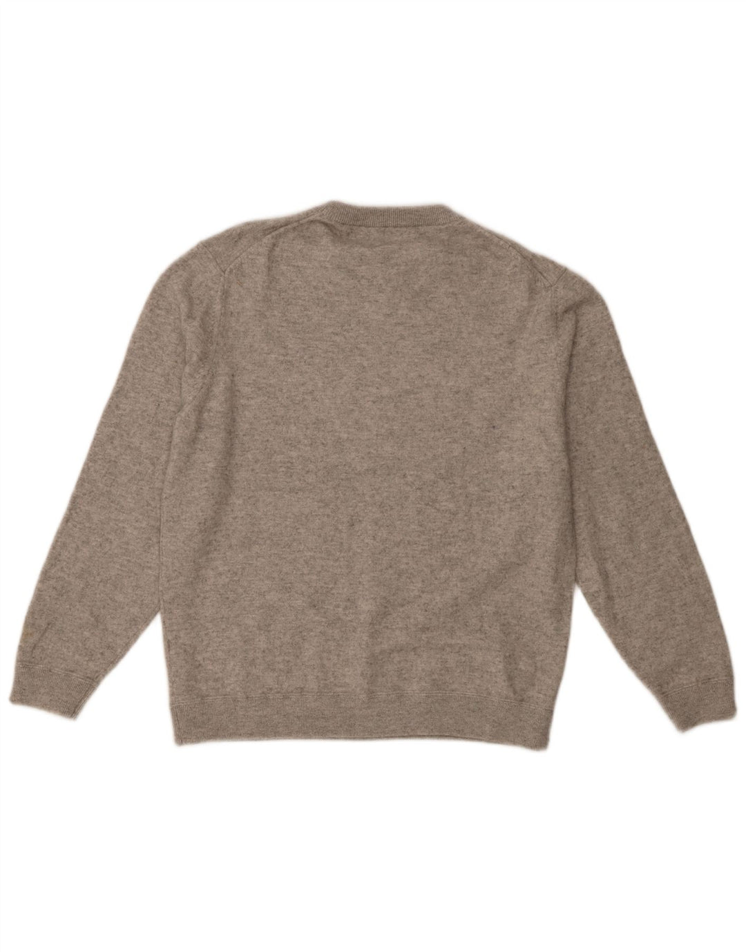 Męski sweter Massimo Dutti z okrągłym dekoltem 2XL, szary, wełniany w cętki