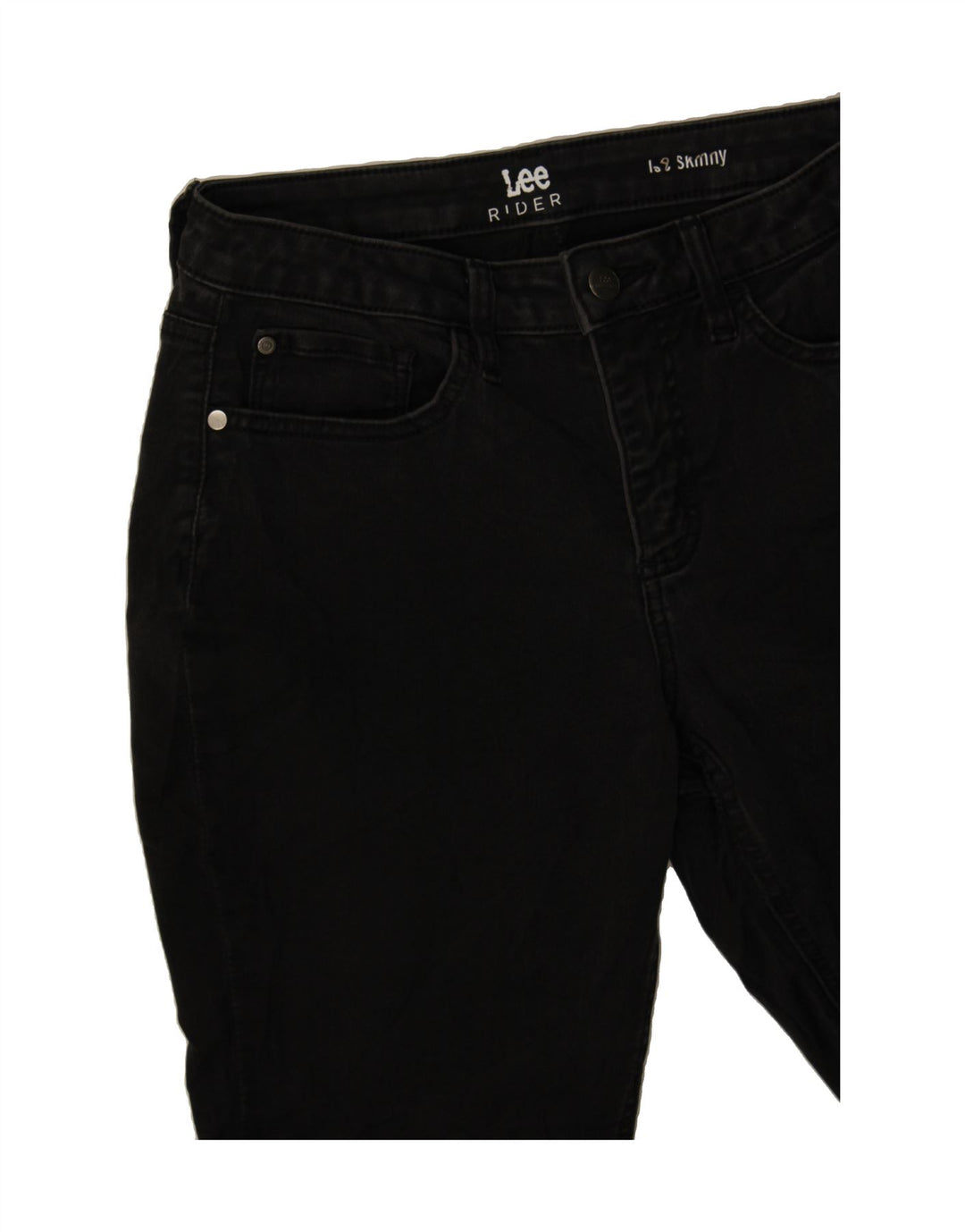 LEE Womens Rider Skinny Jeans W30 L29 Black Vintage Lee and Second-Hand Lee from Messina Hembry 