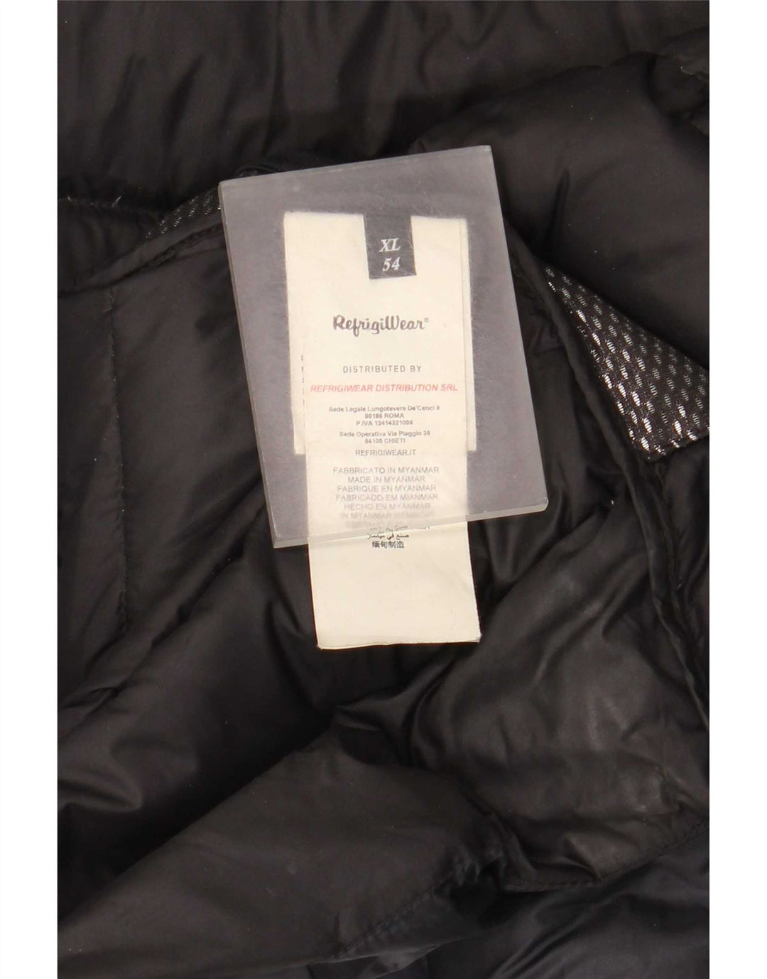 Męska ocieplana kurtka Refrigiwear IT 54 XL Granatowy poliamid