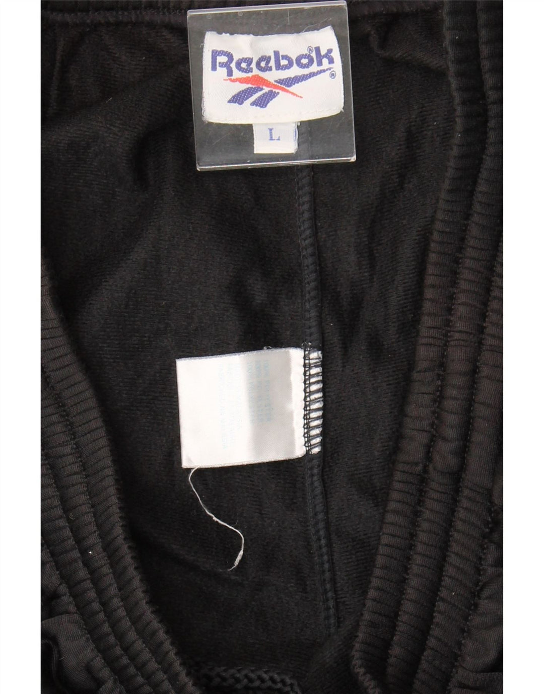 REEBOK Mens Tracksuit Trousers Large  Black Polyester Vintage Reebok and Second-Hand Reebok from Messina Hembry 