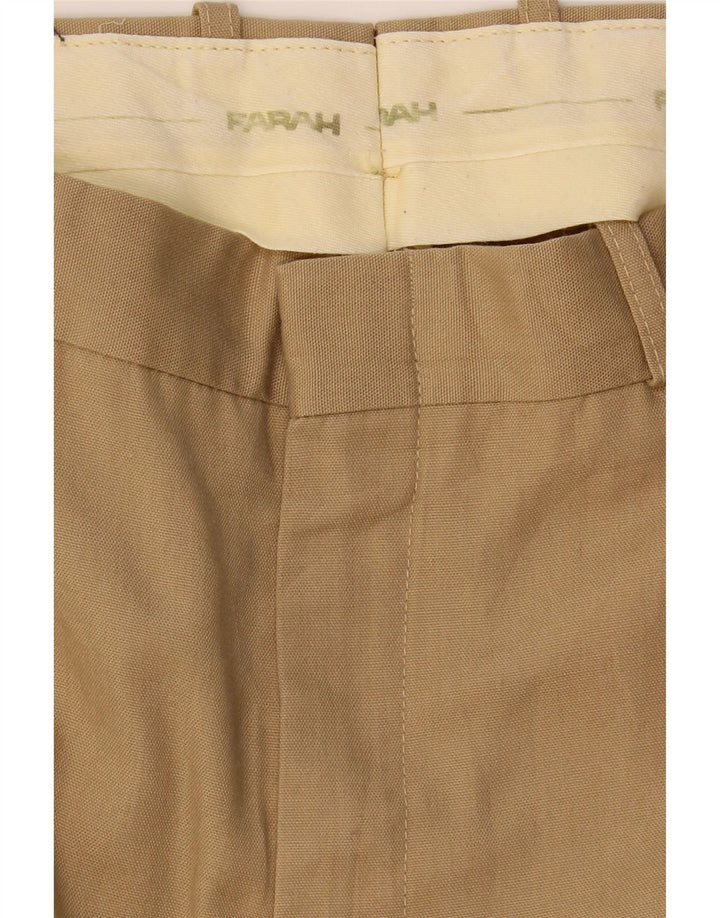 FARAH Mens Straight Chino Trousers W32 L29 Brown Vintage Farah and Second-Hand Farah from Messina Hembry 