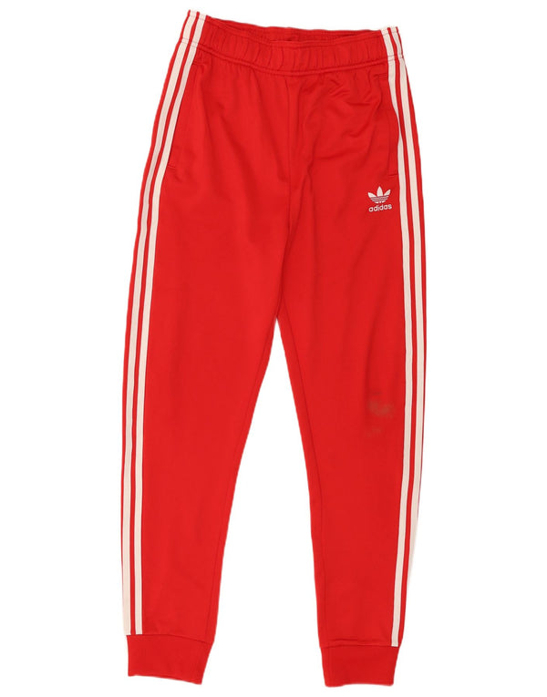 Adidas Chłopięce Spodnie Dresowe Joggery 14-15 Lat Czerwony Poliester