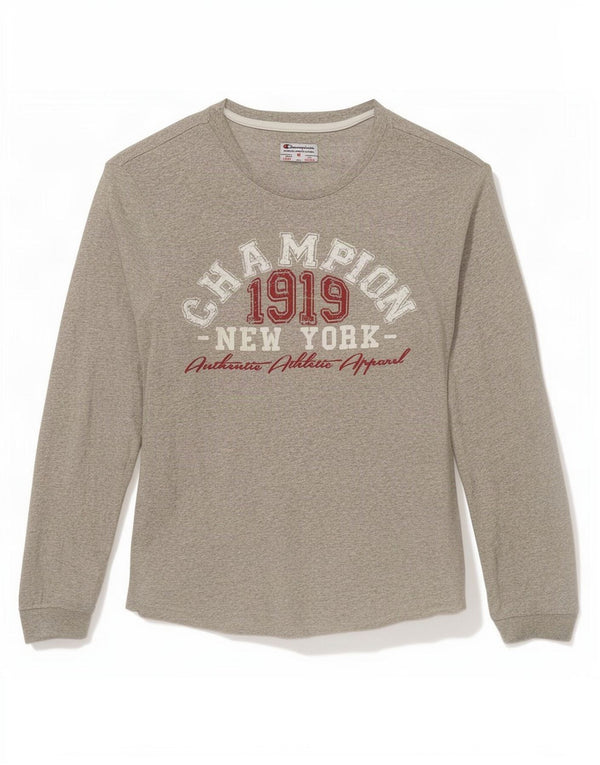 Chłopięcy T-shirt z grafiką Champion, 9-10 lat, średnioszary, nakrapiany