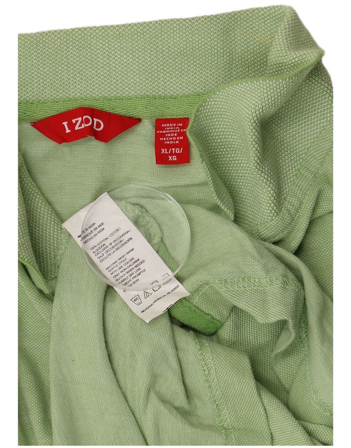 Męska koszulka polo IZOD XL, zielona bawełna