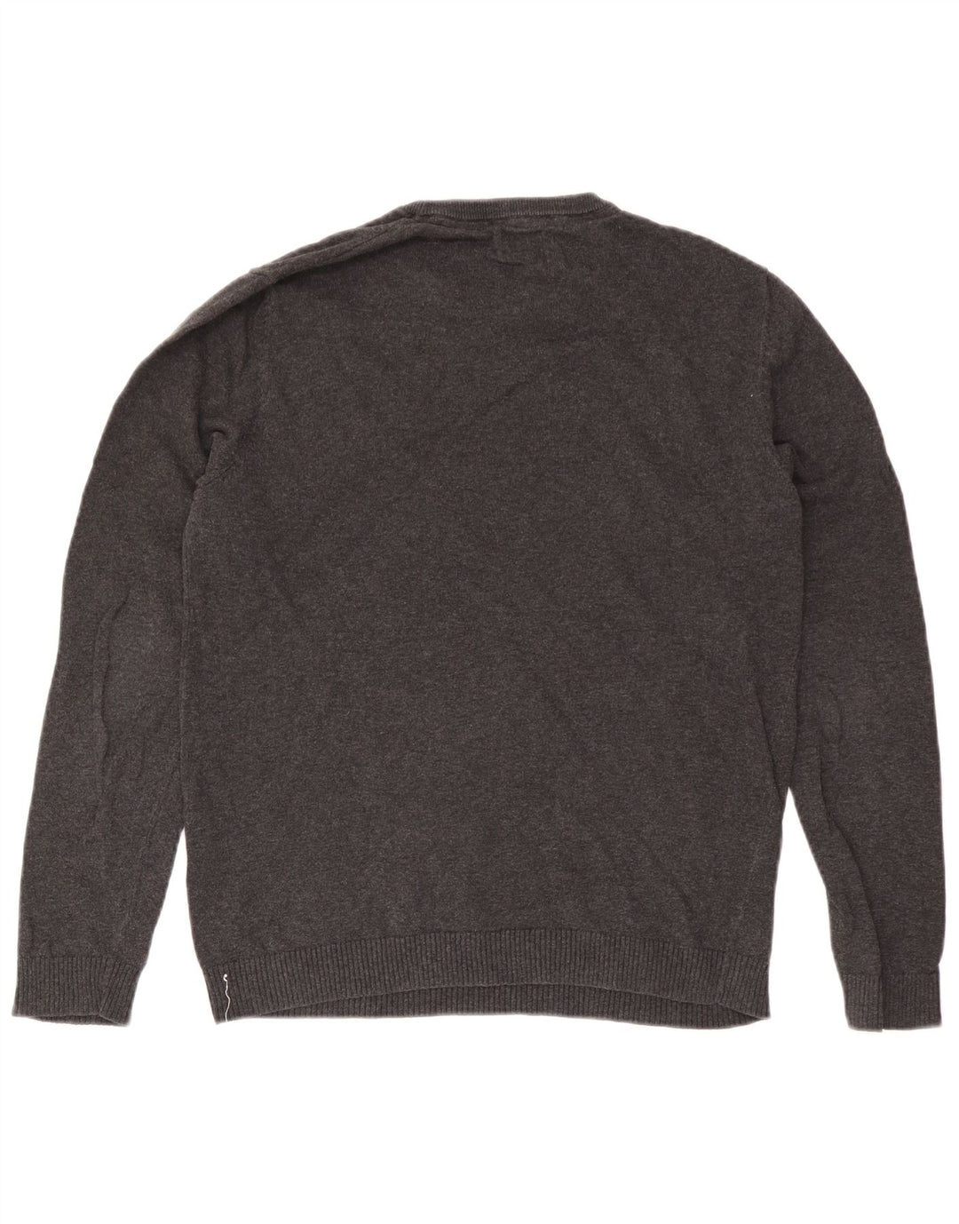 Męski sweter Jack & Jones z okrągłym dekoltem, średnioszary, bawełniany