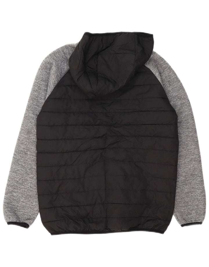 Wyściełana kurtka chłopięca Jack & Jones z kapturem, 11-12 lat, w kolorze czarnym