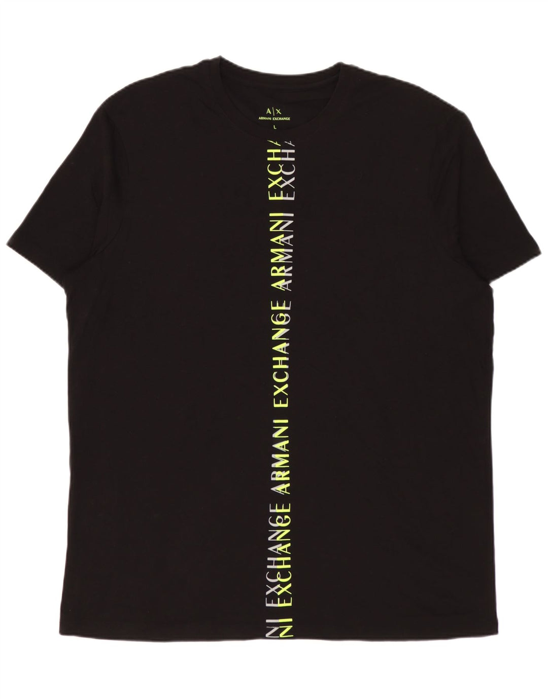 Męski T-shirt z grafiką Armani Exchange, duży, czarny, bawełniany