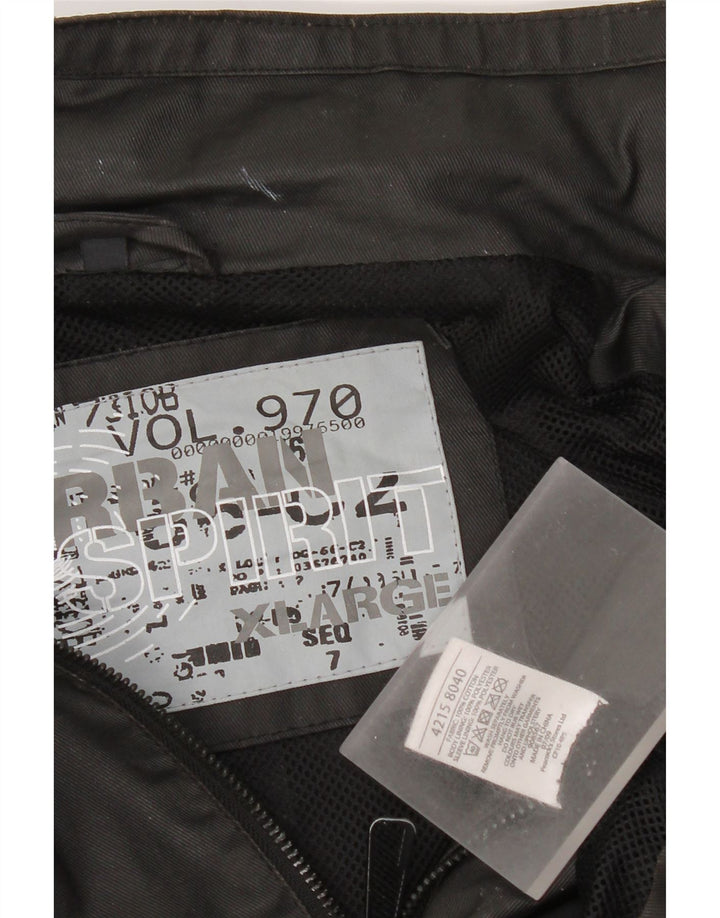 Vintage męska kurtka wojskowa UK 42 XL, czarna bawełna