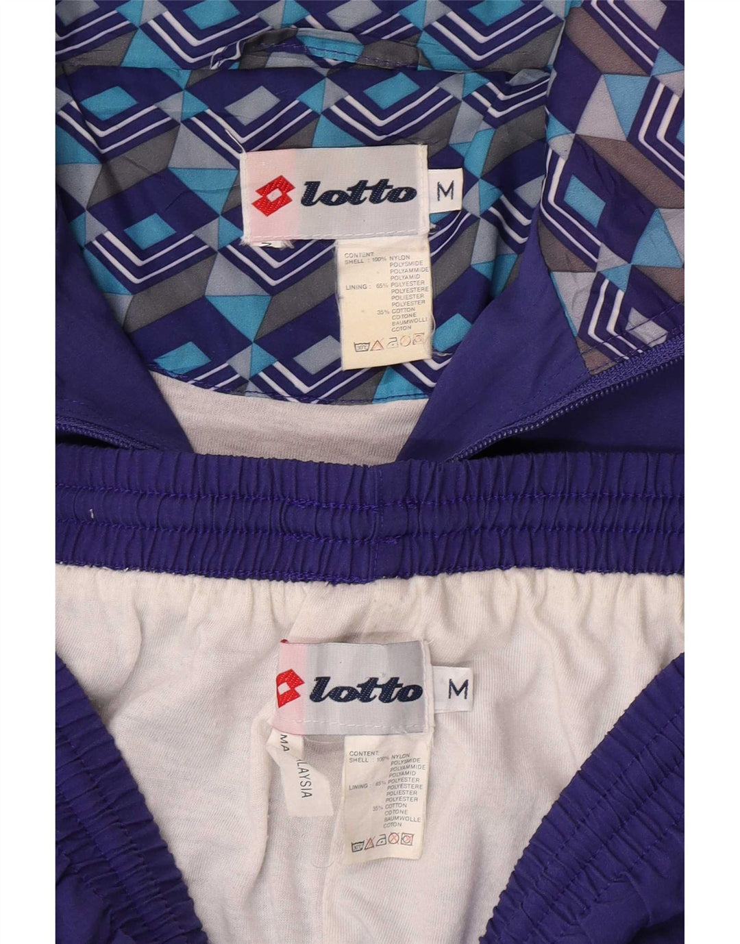 Kompletny dres męski Lotto, nylon w kolorze średniego błękitu