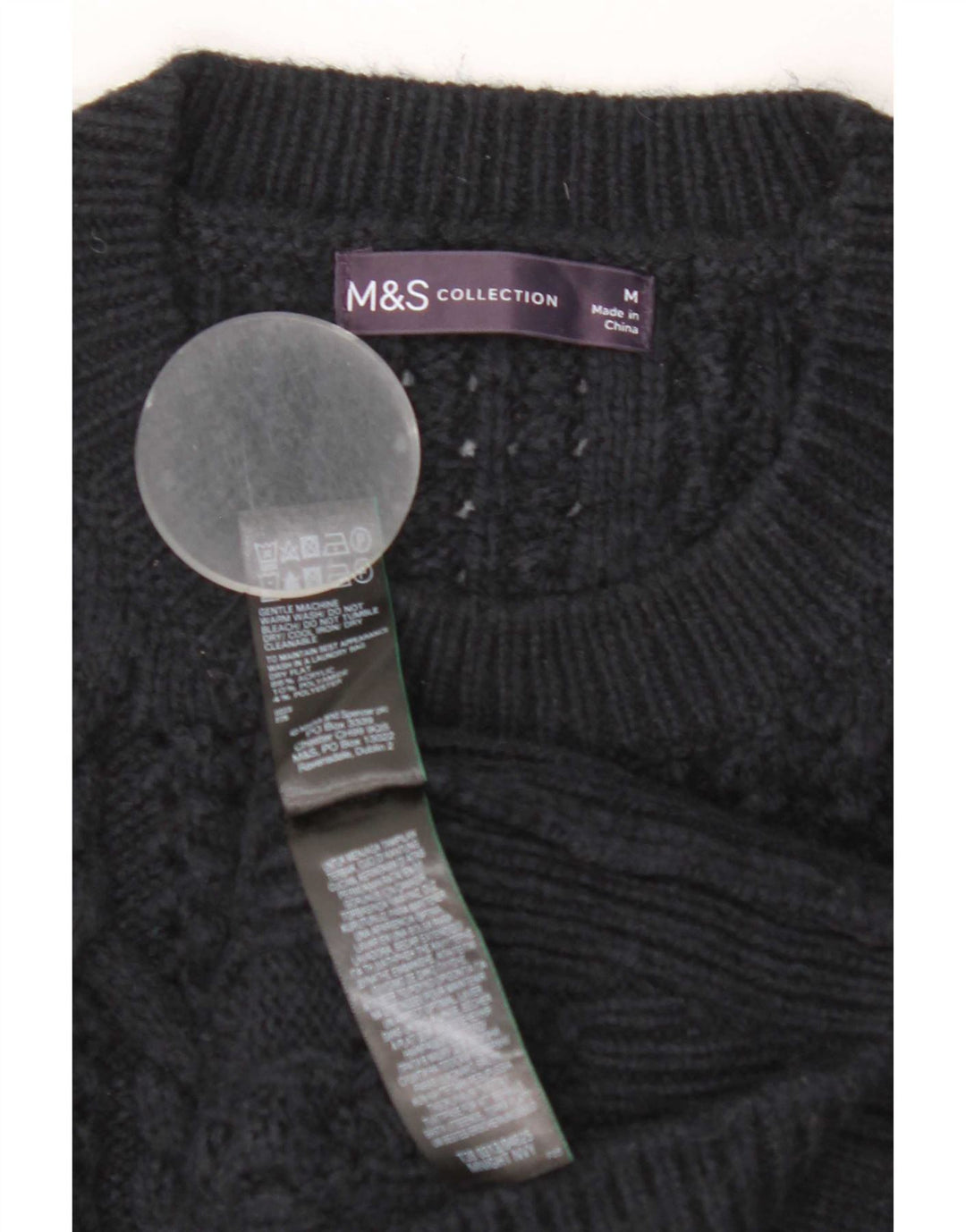 Tank top damski Marks & Spencer UK 14, średni granatowy, akryl
