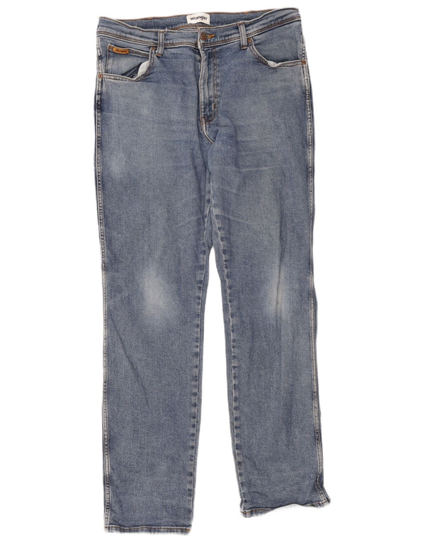 Męskie jeansy Wrangler Texas Straight W36 L34 Niebieskie, bawełniane