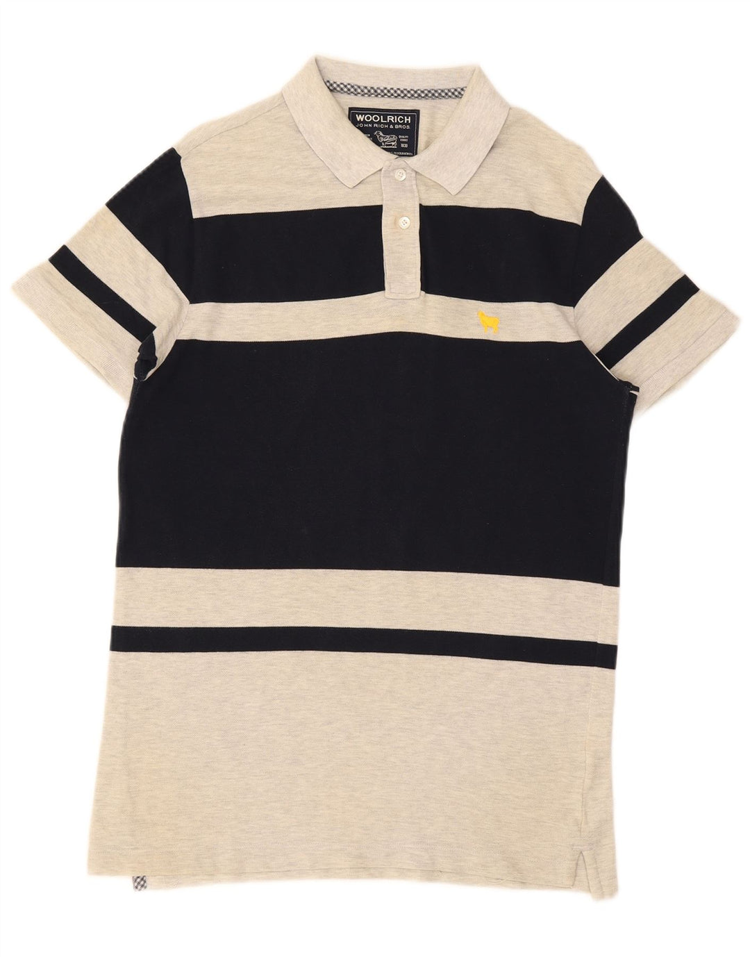 Męska koszulka polo Woolrich, bawełniana, w kolorze średniej szarości