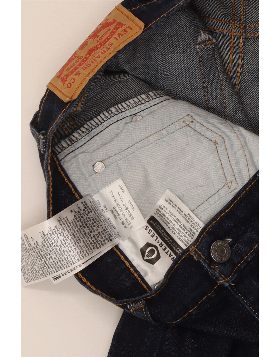 Męskie jeansy LEVI'S 510 Skinny W33 L32 Granatowa bawełna