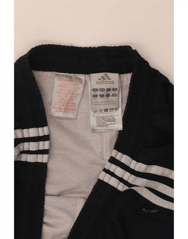 ADIDAS Boys Tracksuit Trousers Joggers 12-13 Years  Navy Blue Polyester