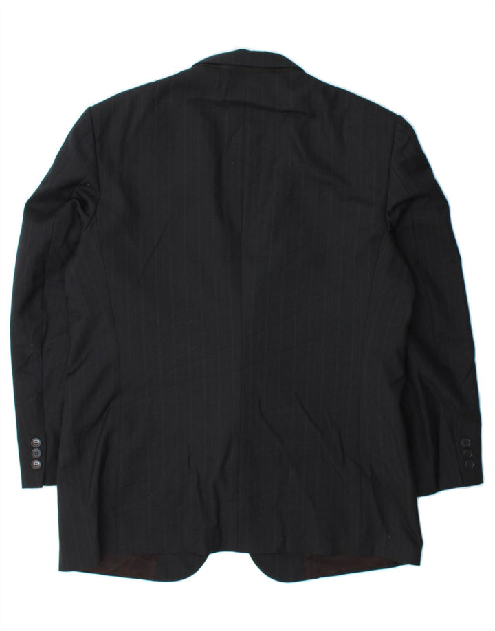 PIERRE CARDIN Mens 2 Button Blazer Jacket UK 38 Medium Grey Pinstripe Vintage Pierre Cardin and Second-Hand Pierre Cardin from Messina Hembry 