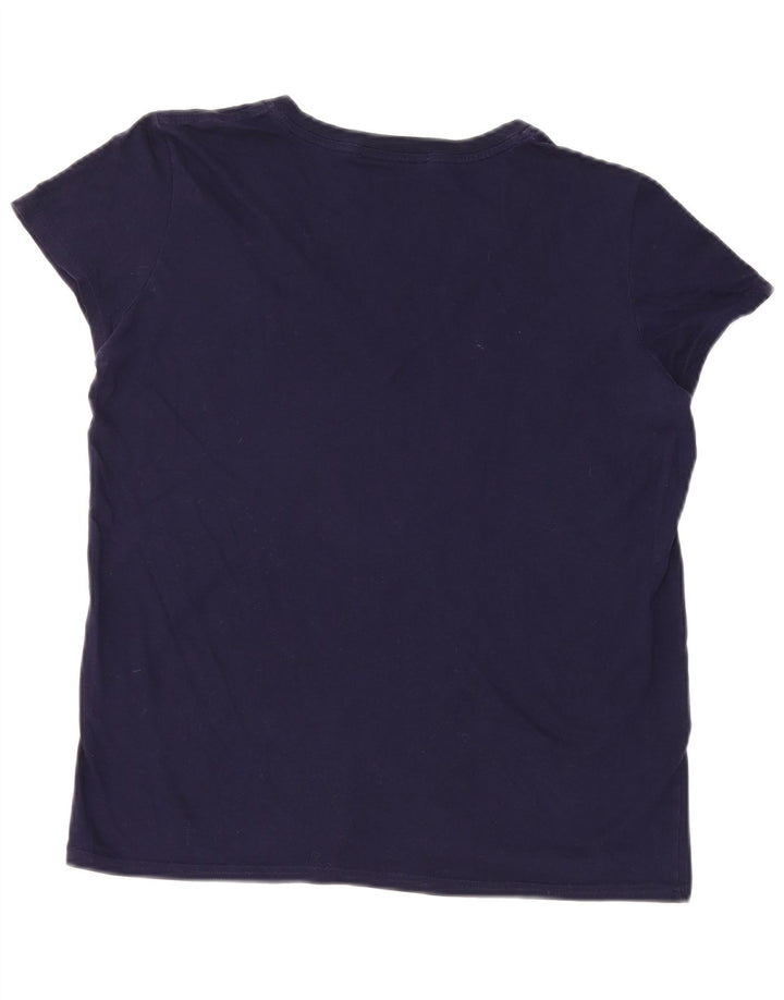 T-shirt damski Lacoste, rozmiar 40, średni granatowy, bawełniany